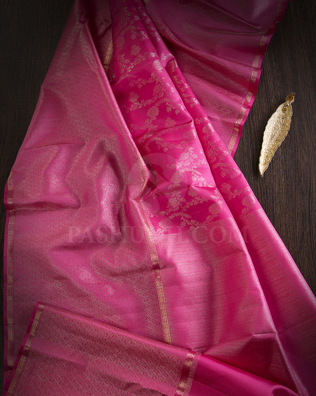 Rose Pink Kanjivaram Silk Saree - DT295(A)
