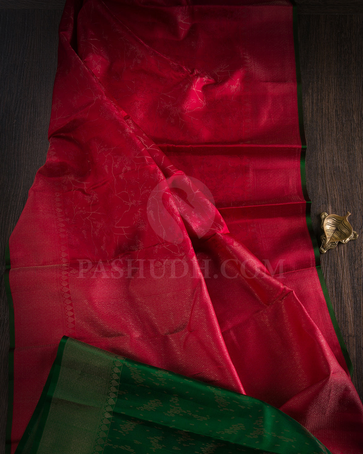 Bright Red Kanjivaram Silk Saree - D553(D)