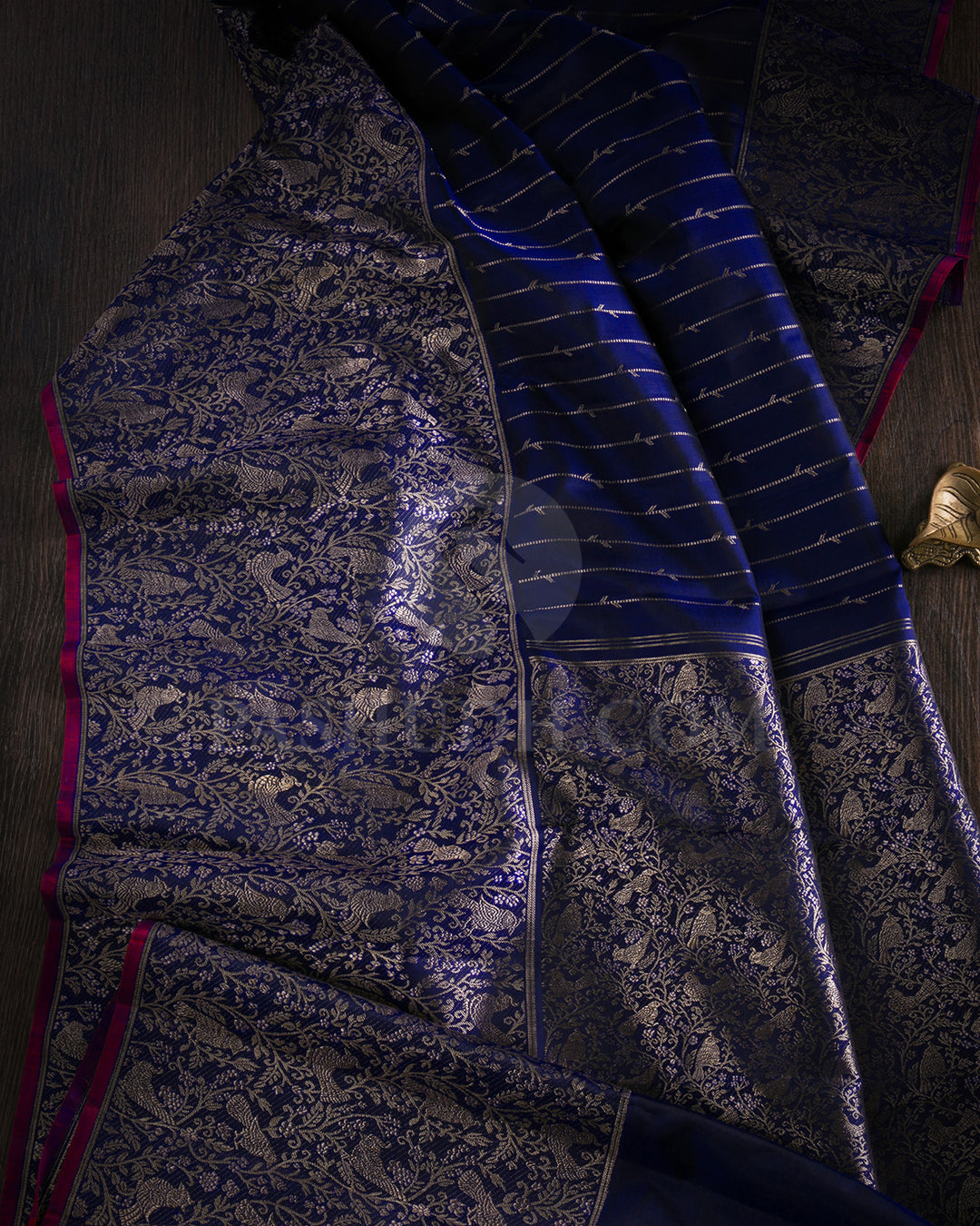 Royal Blue Kanjivaram Silk Saree - S1317(A)