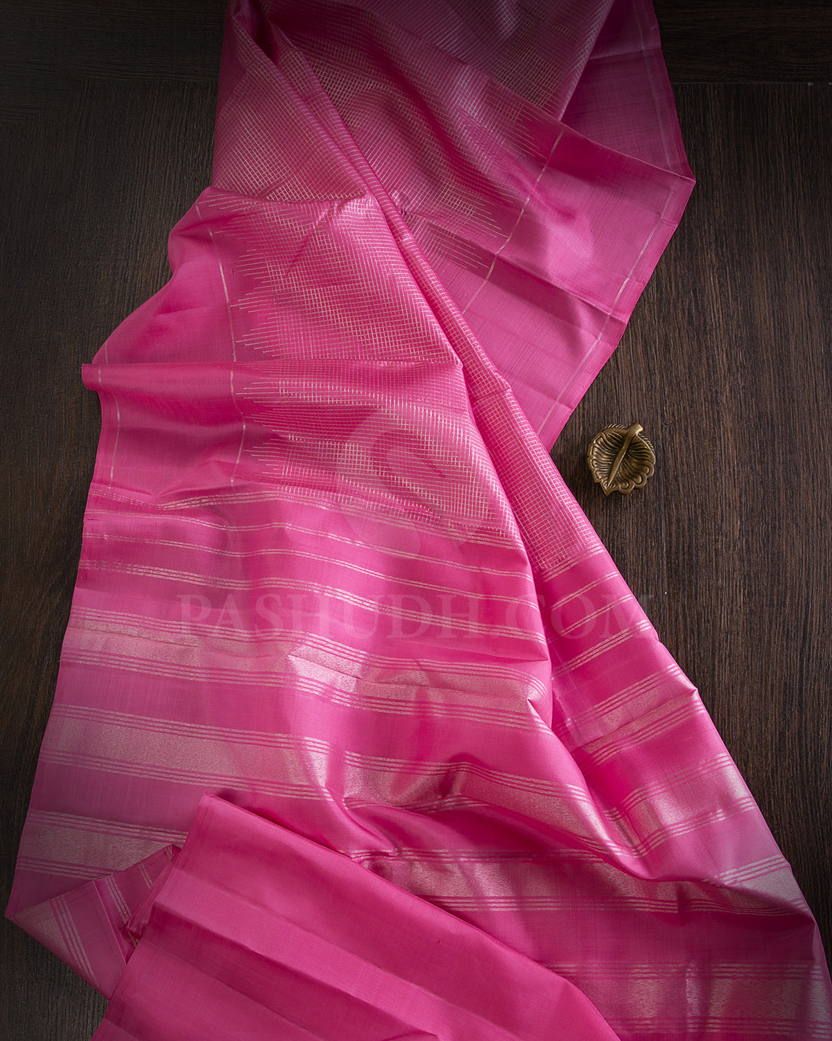 Rose Pink Traditional Kanjivaram silk Saree - SVJ38