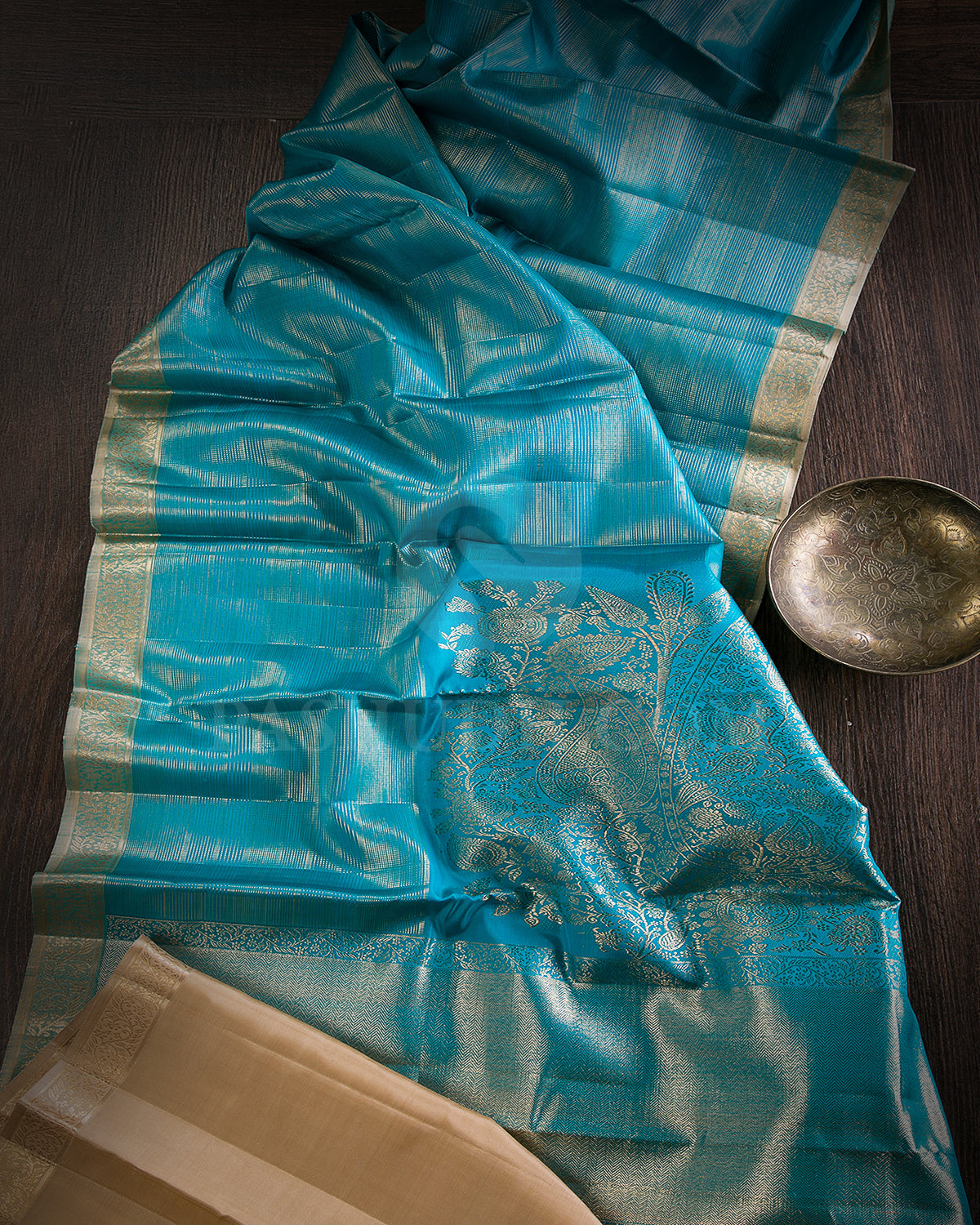 Anandha Blue Kanjivaram Silk Saree - S1330(A)