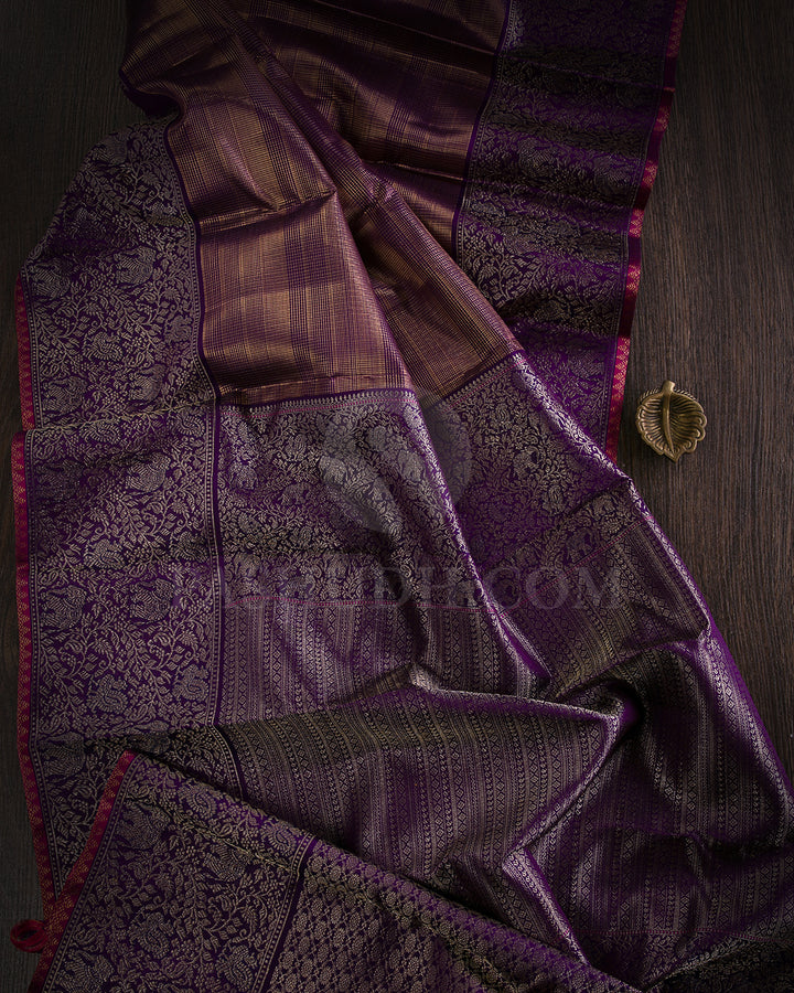 Royal Blue Kanjivaram Silk Saree - S1327(A)
