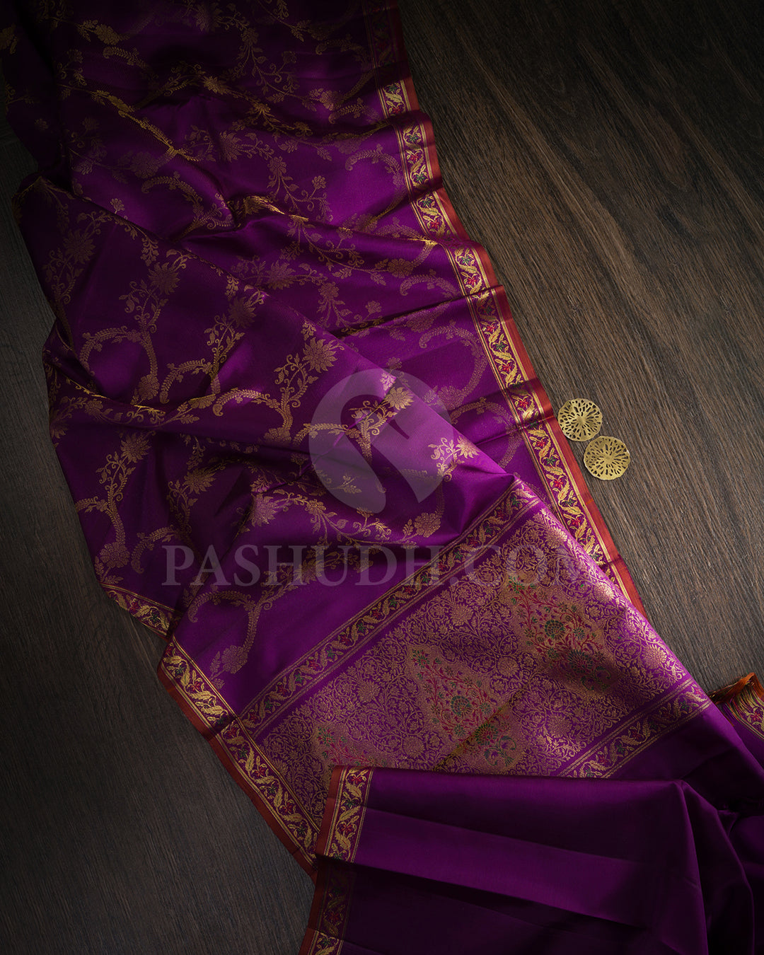 Purple Kanjivaram Silk Saree-DJ444(A)
