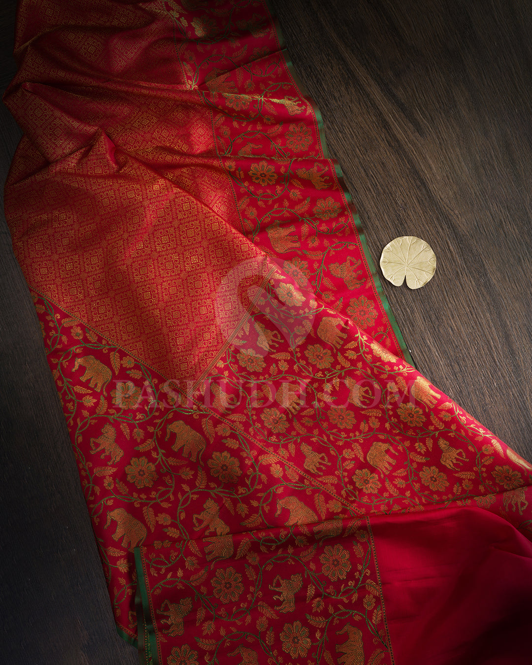 Red Bridal Kanjivaram Silk Saree-S1727(B)