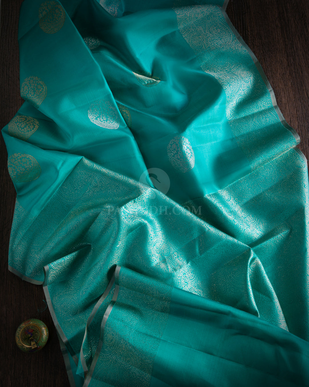 Blue Pure Zari Kanjivaram Silk Saree - S830 - View 2