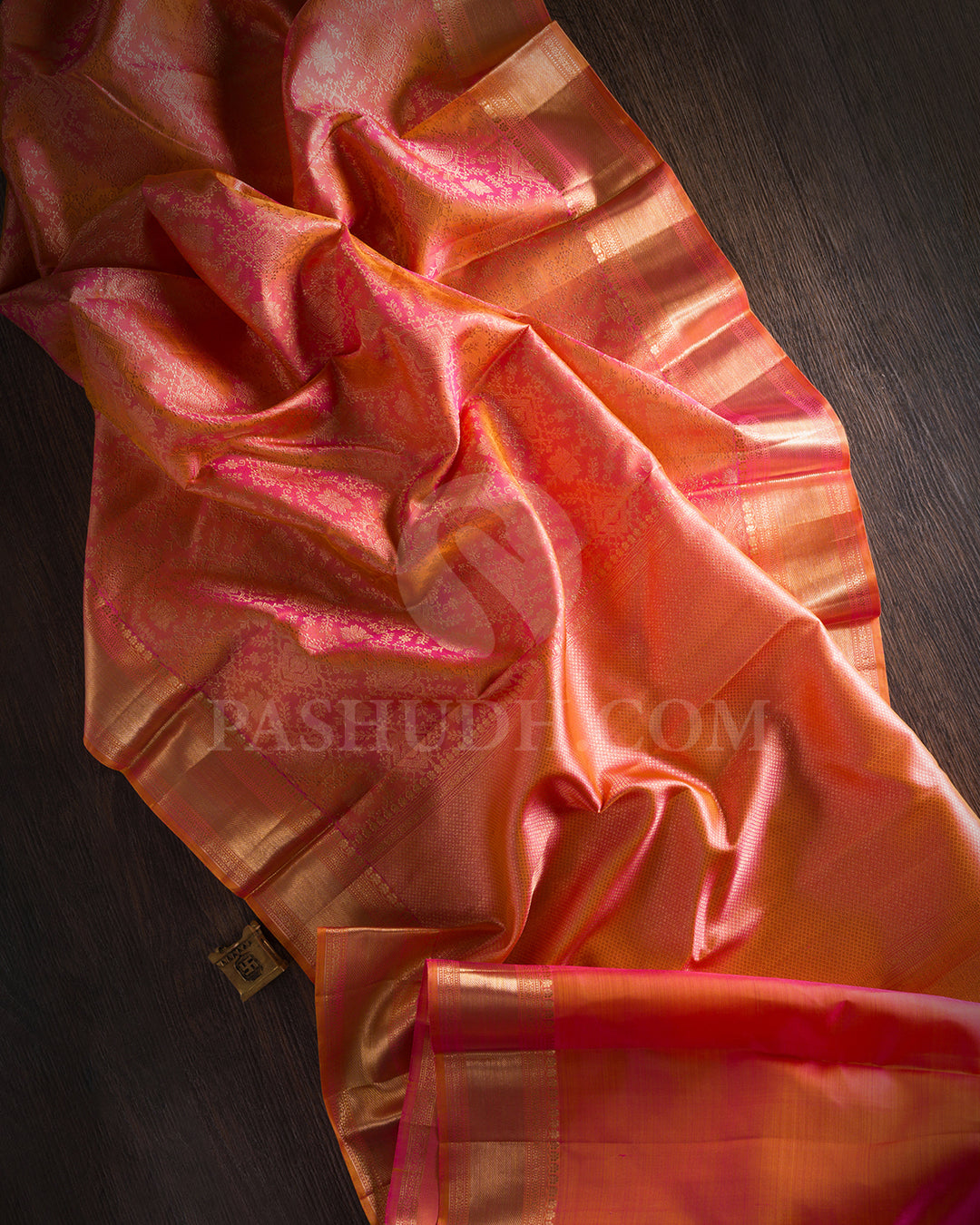 Peach Kanjivaram Silk Saree - S1399(B)