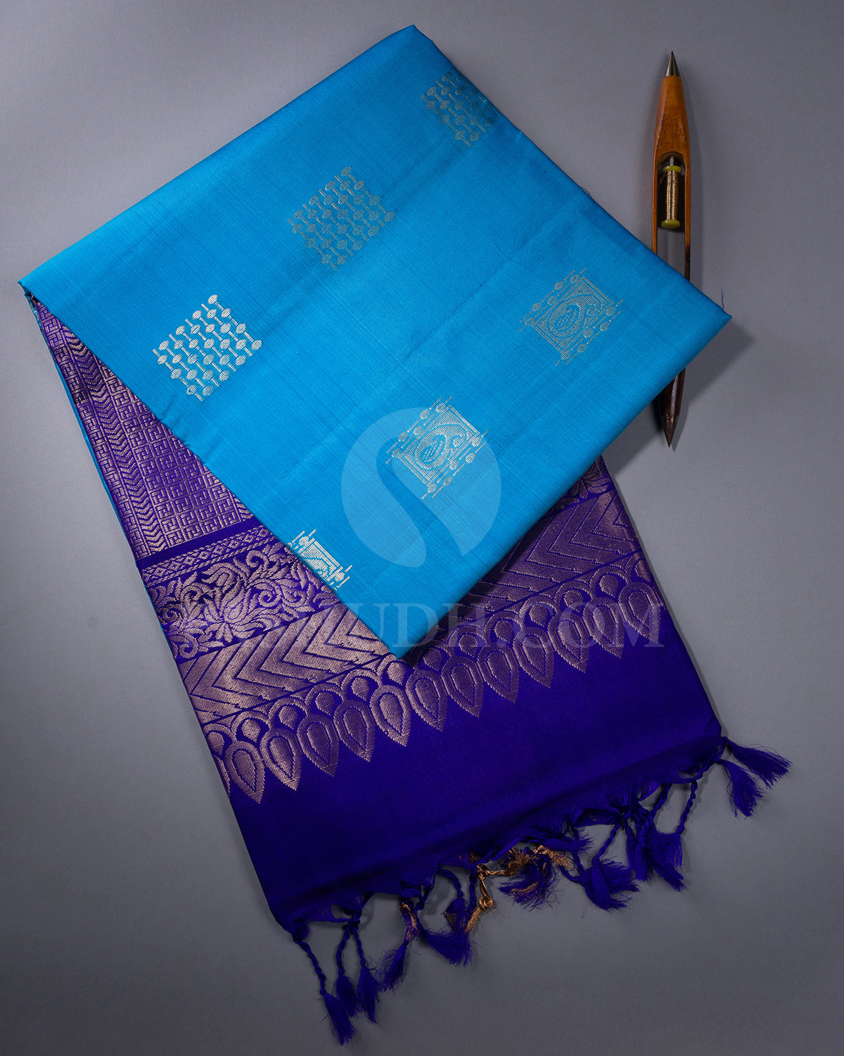 Anandha Blue and Royal Blue Soft Silk Saree - AC20