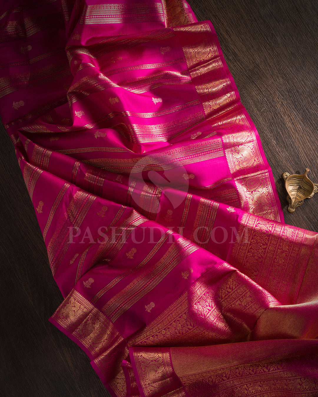 Rani Pink Kanjivaram Silk Saree - S1404(A)