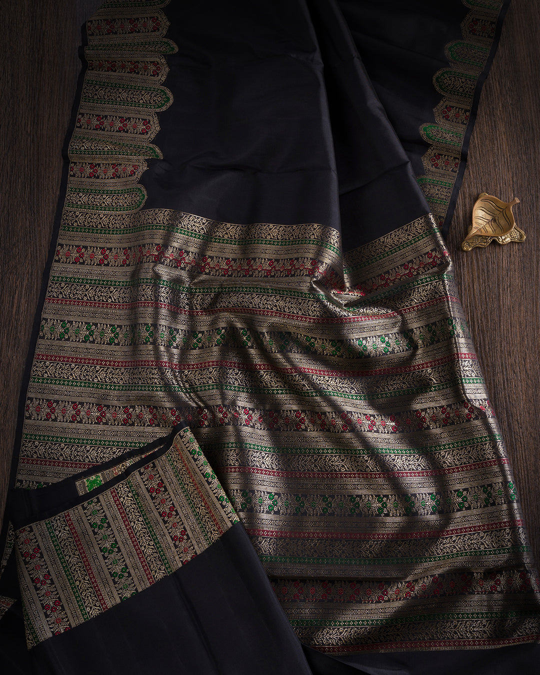 Black Kanjivaram Silk Saree - S1386(A)