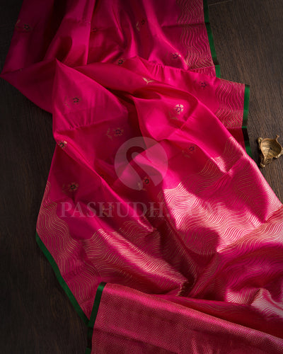 Dark Pink Kanjivaram Silk Saree - S1061(F)