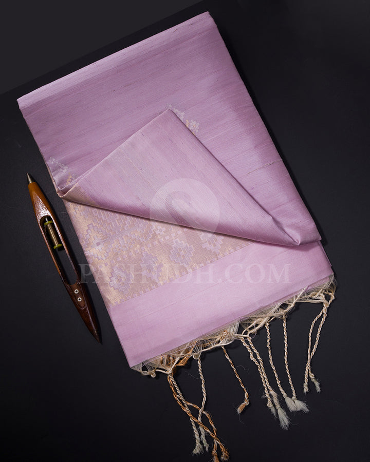 Pastel Lilac and Lavender Soft Silk Saree - AC56