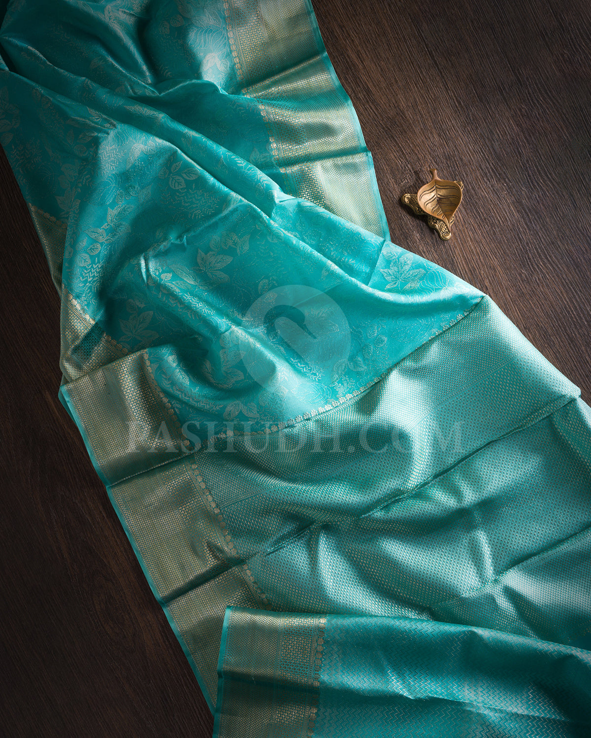 Sky Blue Kanjivaram Silk Saree - D548(E)