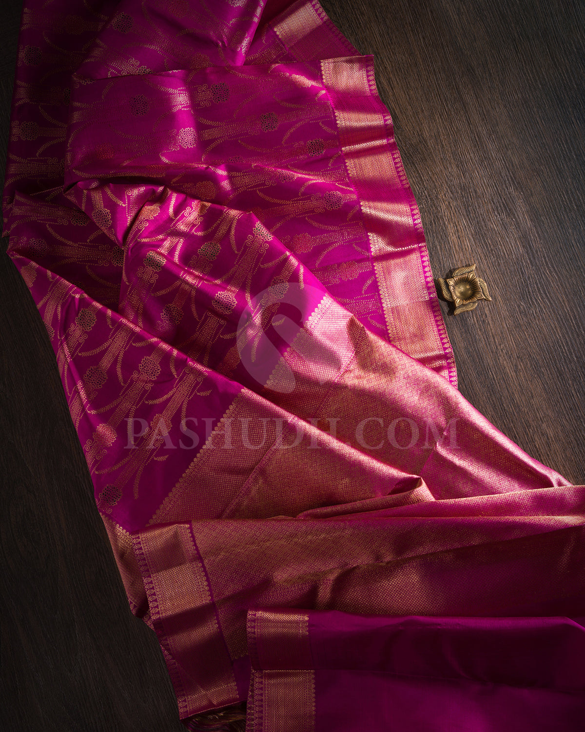 Rani Pink Kanjivaram Silk Saree - S1409(A)