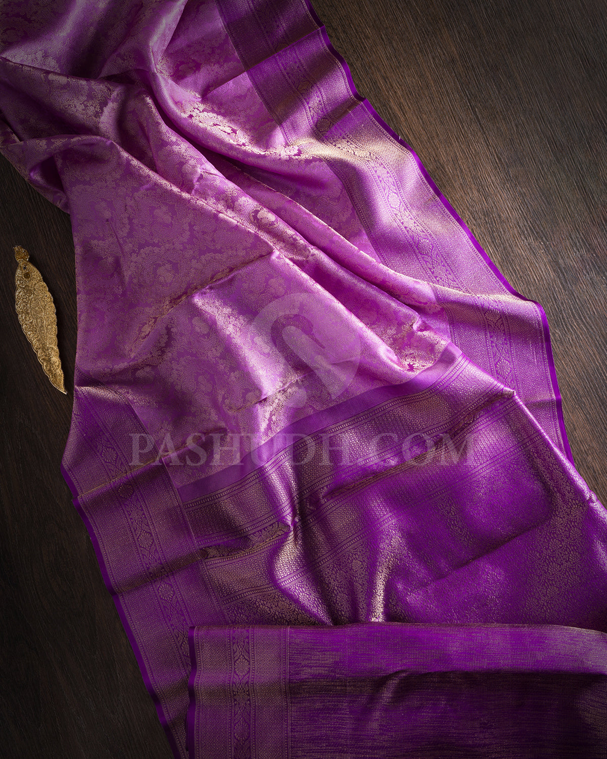 Shades of Lavender Kanjivaram Silk Saree - DT277(C)