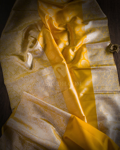 Yellow Kanjivaram Silk Saree - S945