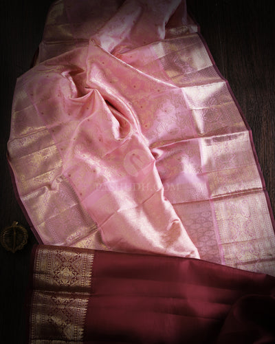 Old Rose Kanjivaram Silk Saree - DJ240