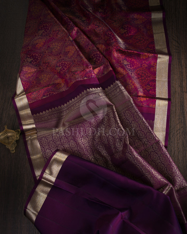 Purple Kanjivaram Silk Saree - DJ278(B)