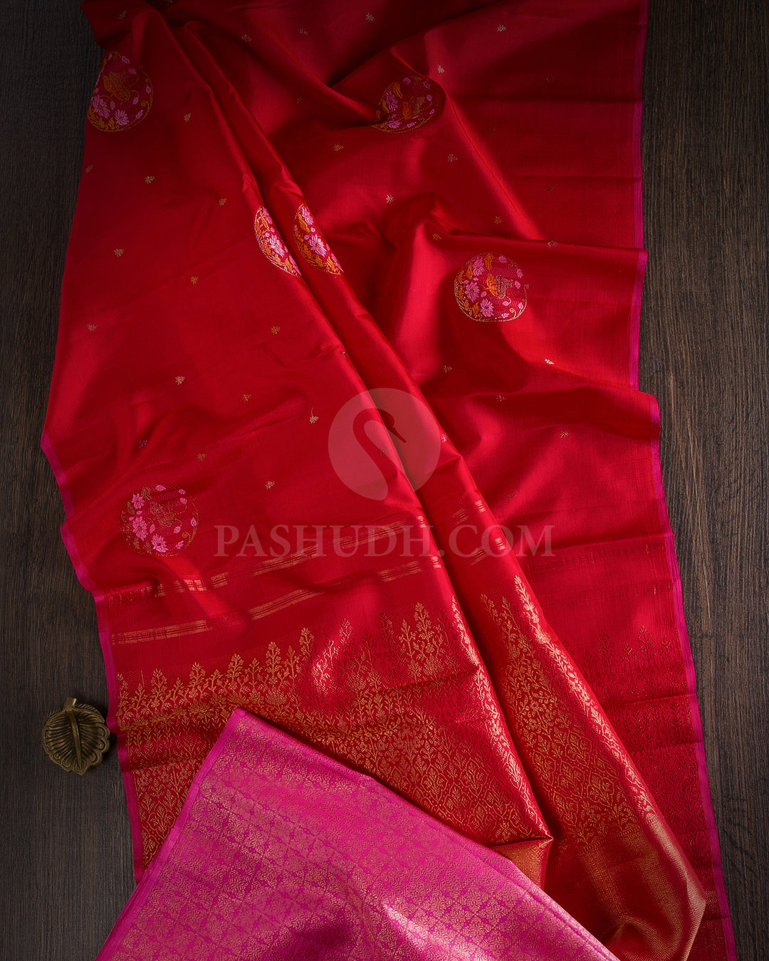 Red Kanjivaram Silk Saree - S1116(A)