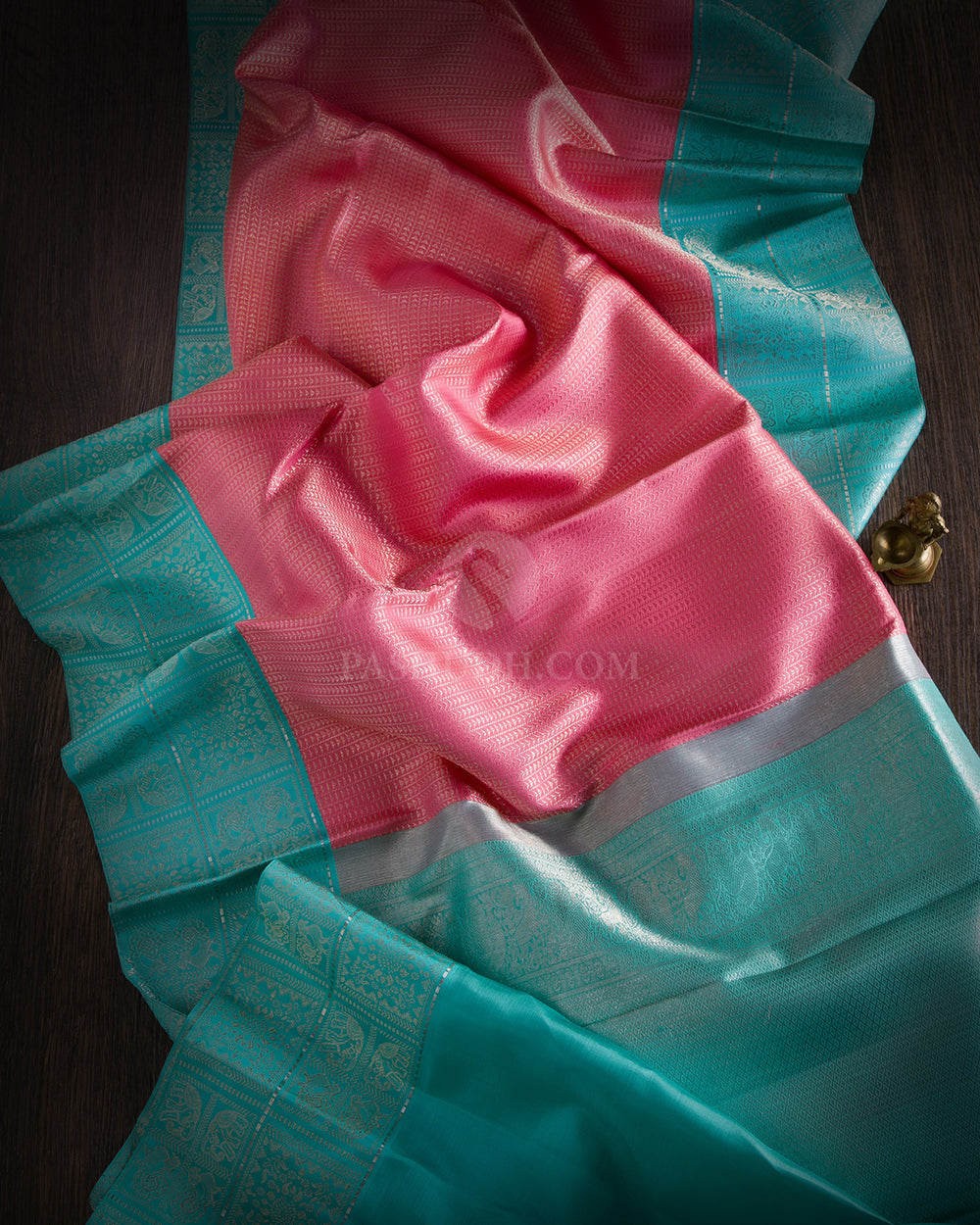 Light Pink & Anandha Kanjivaram Silk Saree - S760- View 2
