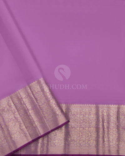 Lavender Kanjivaram Silk Saree - DJ221 - View 4