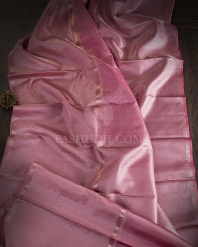 Baby Pink Kanjivaram Silk Saree - DT257(A)
