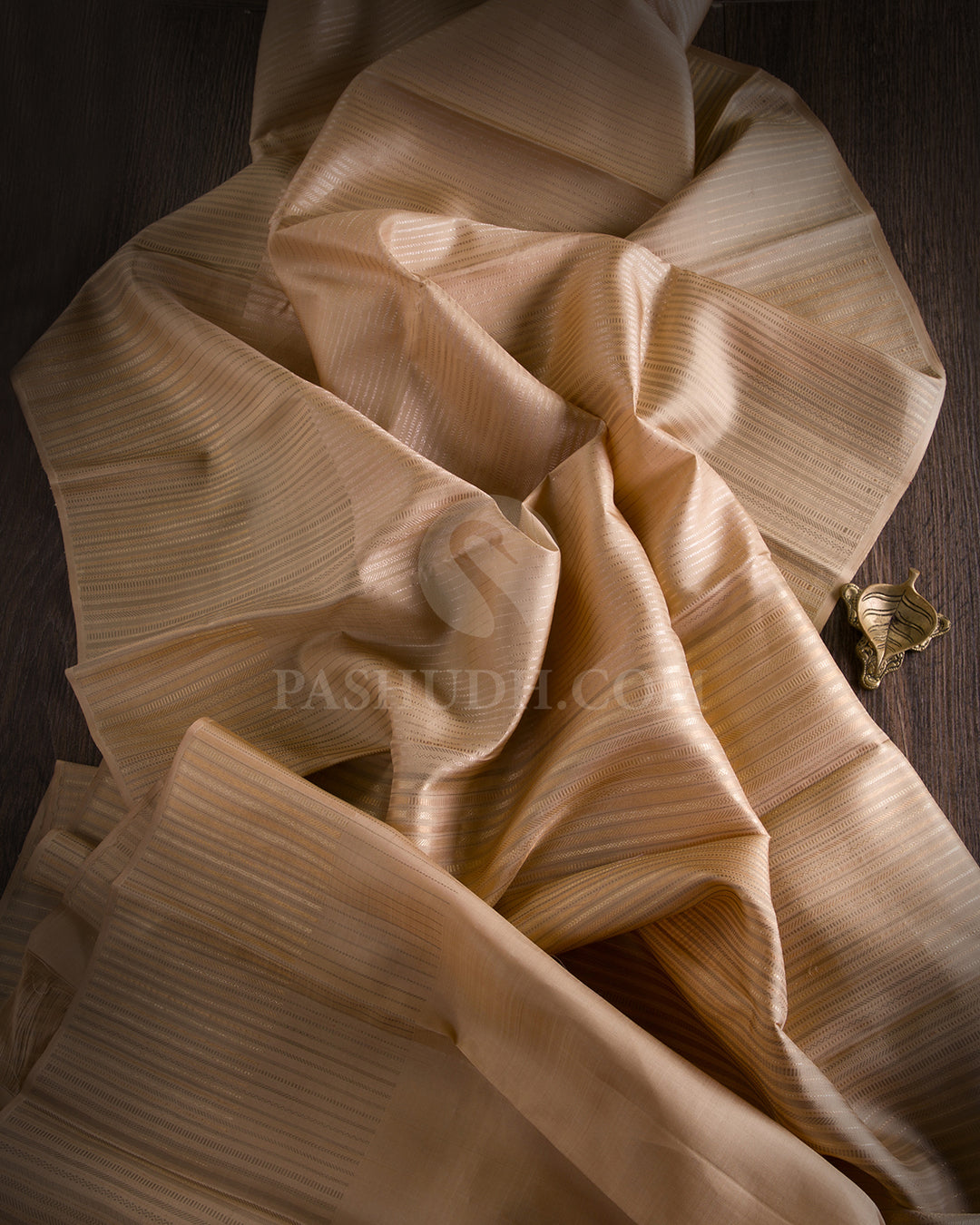 Ivory Kanjivaram Silk Saree - S999 - View 1