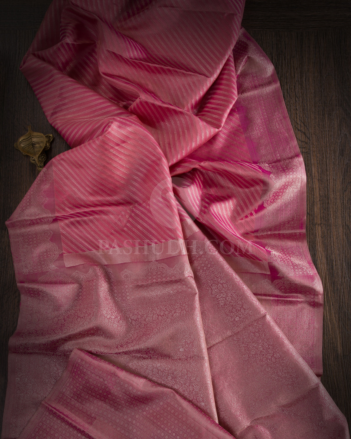 Turkish Rose And Orchid Pink Kanjivaram Silk Saree - D533(A)