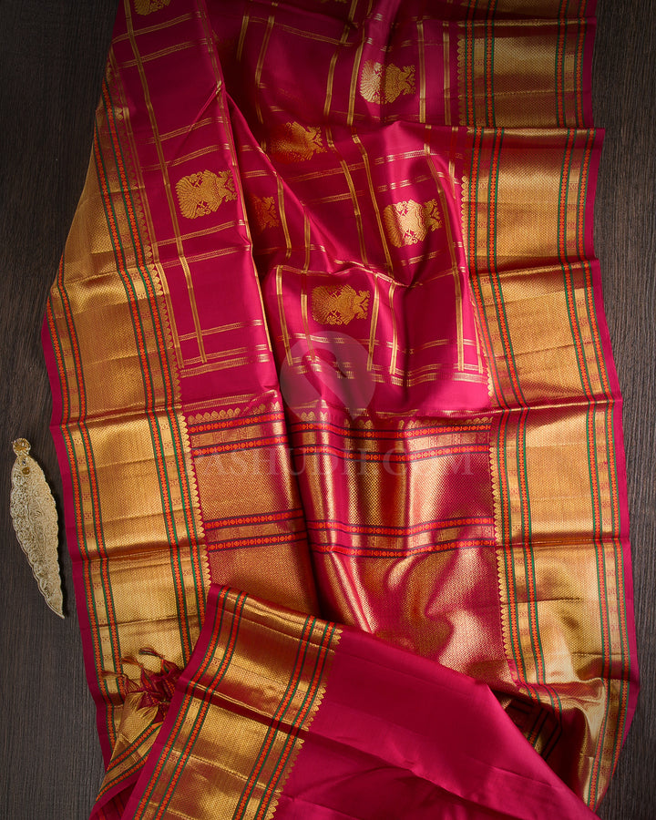 Maroon Kanjivaram Silk Saree - D15