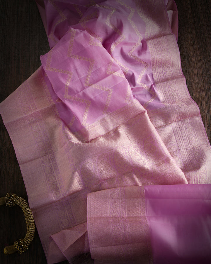 Light Pink Kanjivaram Silk Saree - DJ227