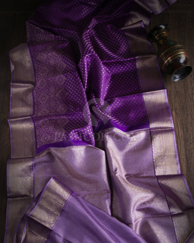 Shades of Lavender kanjivaram Silk Saree - D513(B)