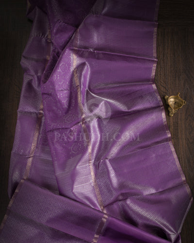 Lavender Kanjivaram Silk Saree - DT257(B)