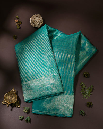 Sea Green & Rani Pink Kanjivaram Silk Saree - S1053(A)