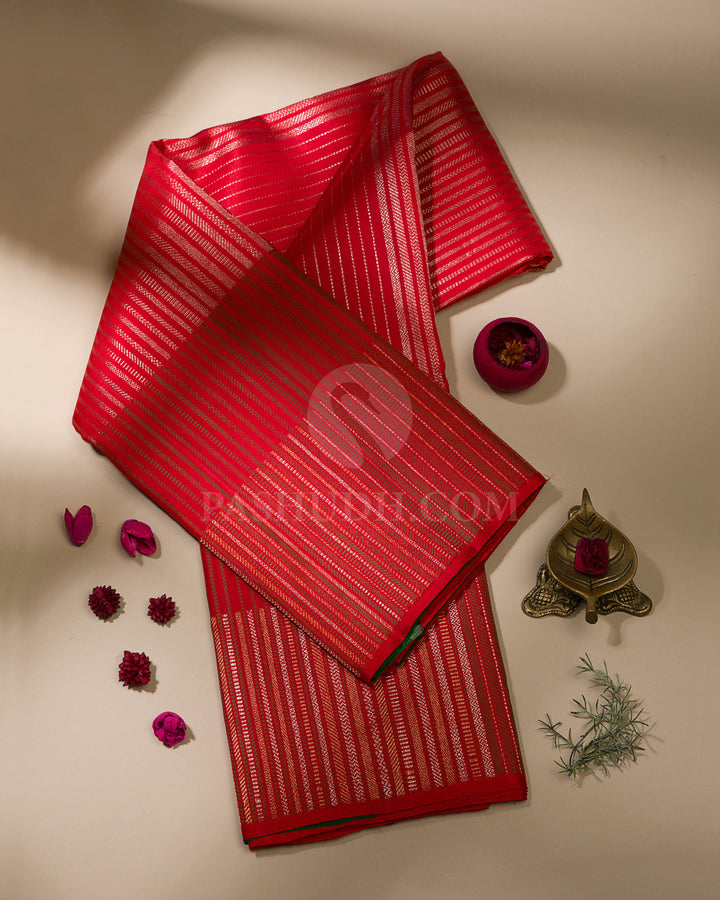 Red Kanjivaram Silk Saree - S1109(B)