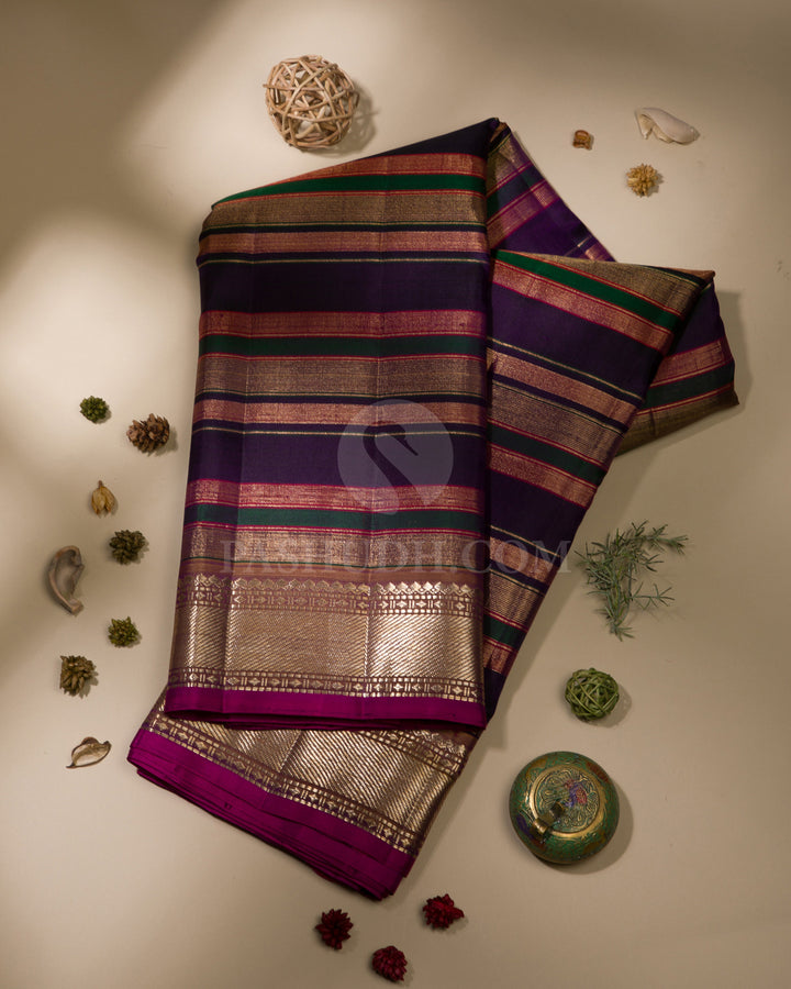 Multicolor Kanjivaram Silk Saree - S1152(A)