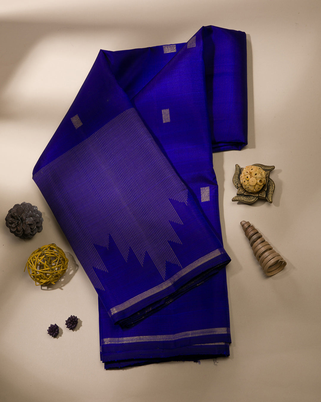 Royal Blue Kanjivaram Silk Saree -KF2
