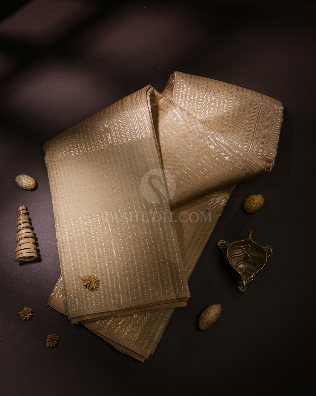 Ivory Kanjivaram Silk Saree - S999