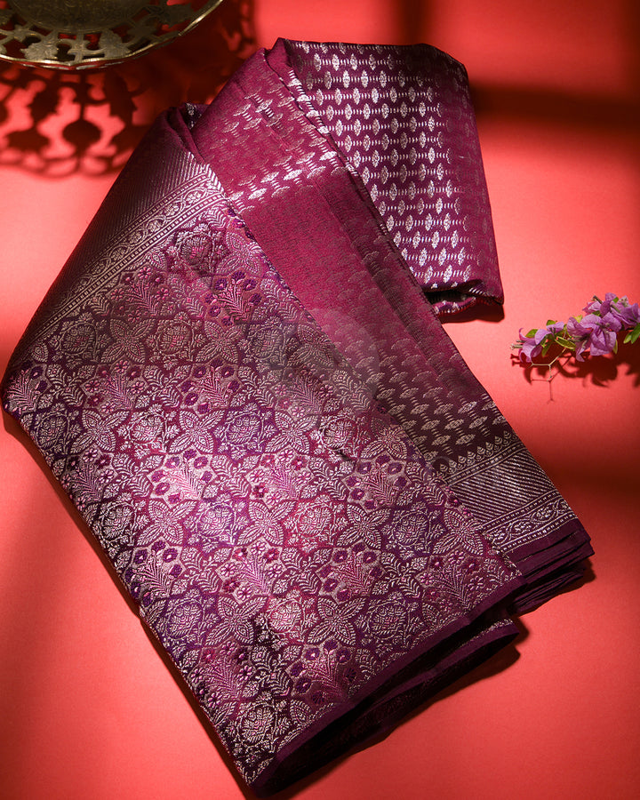 Brown Kanjivaram Silk Saree - S1191(B)