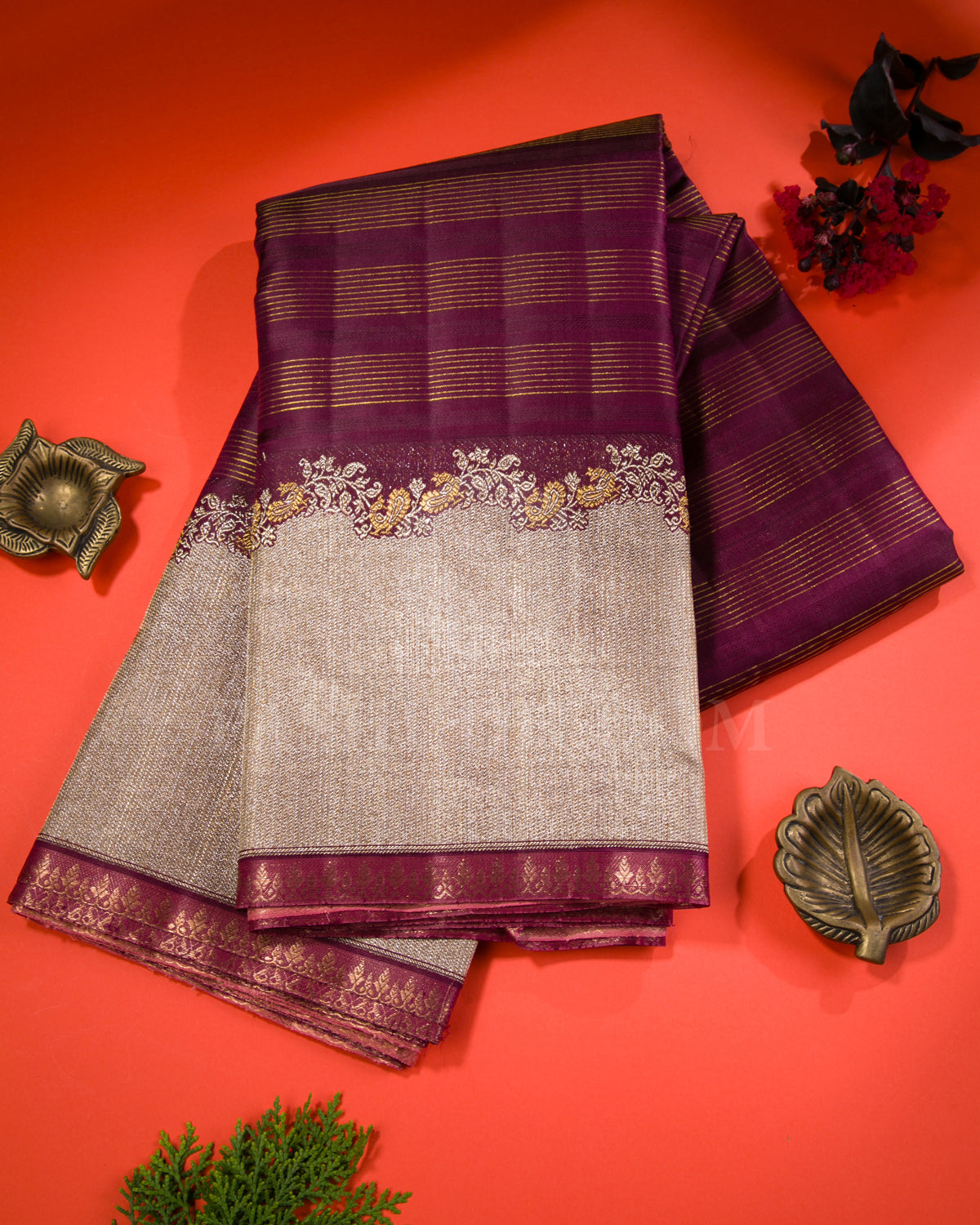 Arakku Kanjivaram Silk Saree - S1131(E)