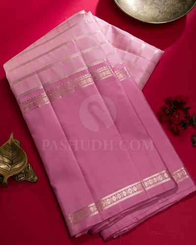 Baby Pink Traditional Kanjivaram Silk Saree - SVJ20