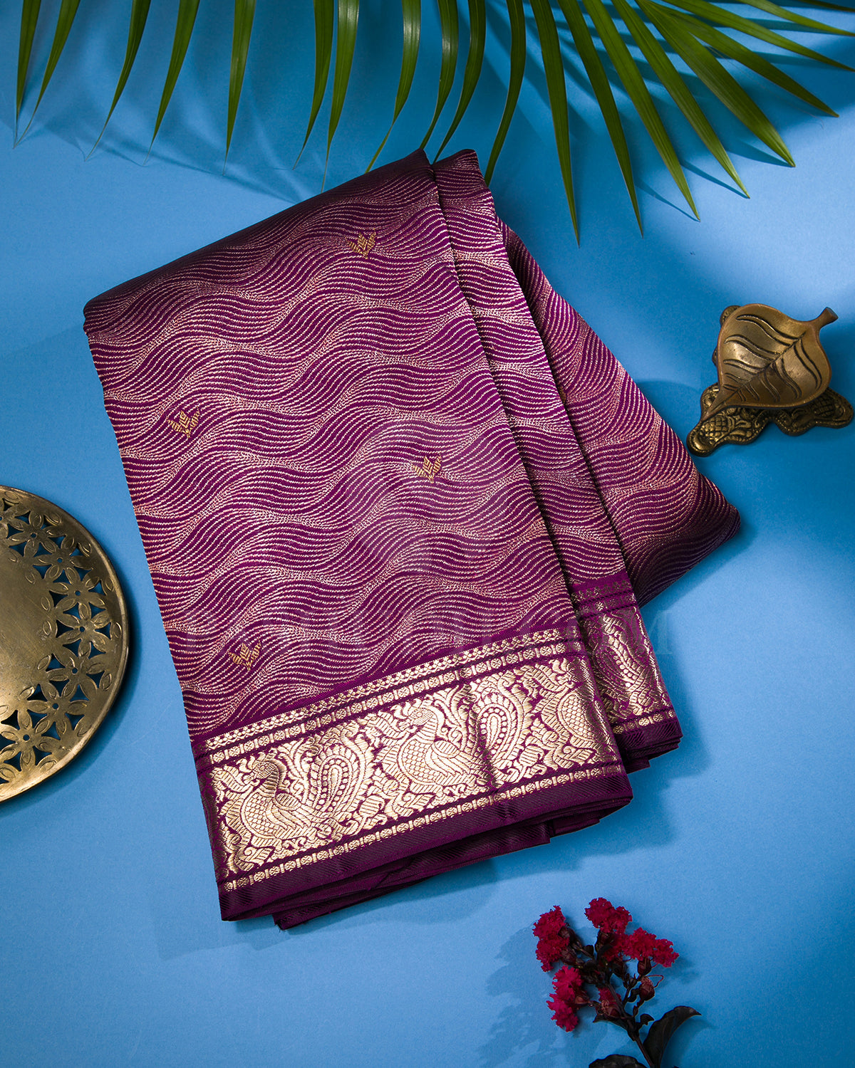 Violet Kanjivaram Silk Saree - S1306(A)