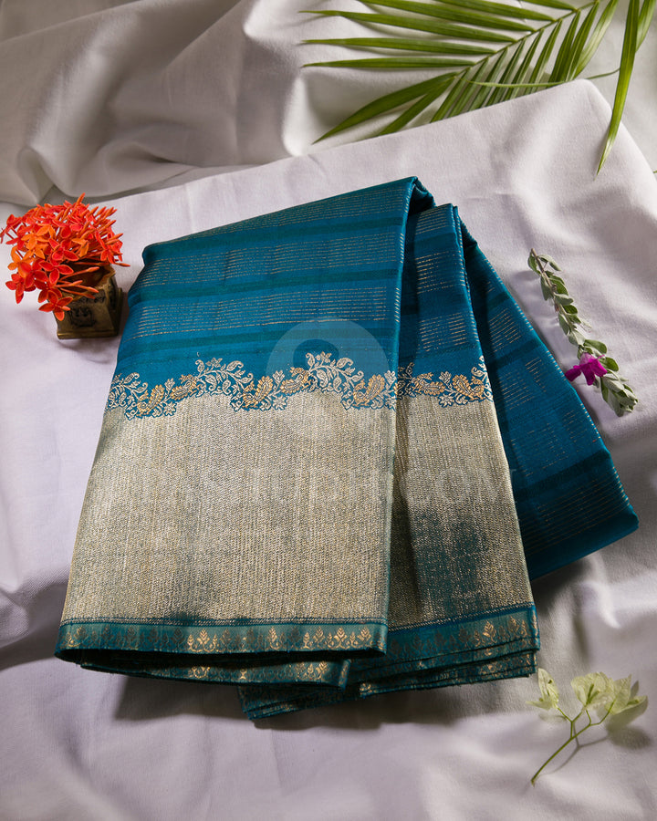 Blue Kanjivaram Silk Saree - S1131(G)