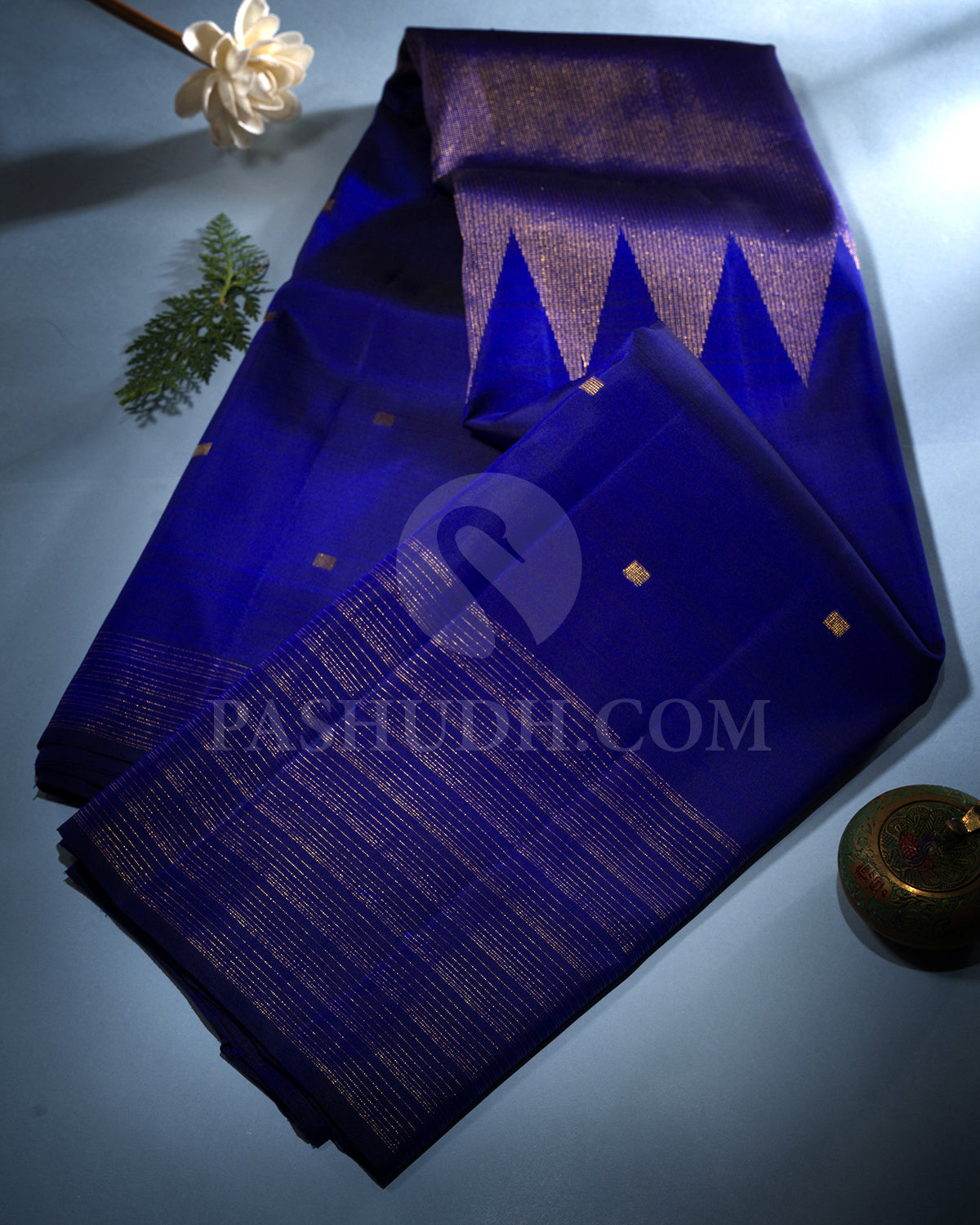 Royal Blue Kanjivaram Silk Saree - S1422(A)