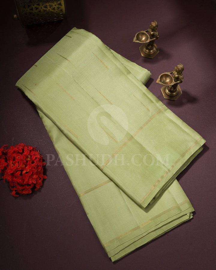 Light Green Kanjivaram Silk Saree - BKF12
