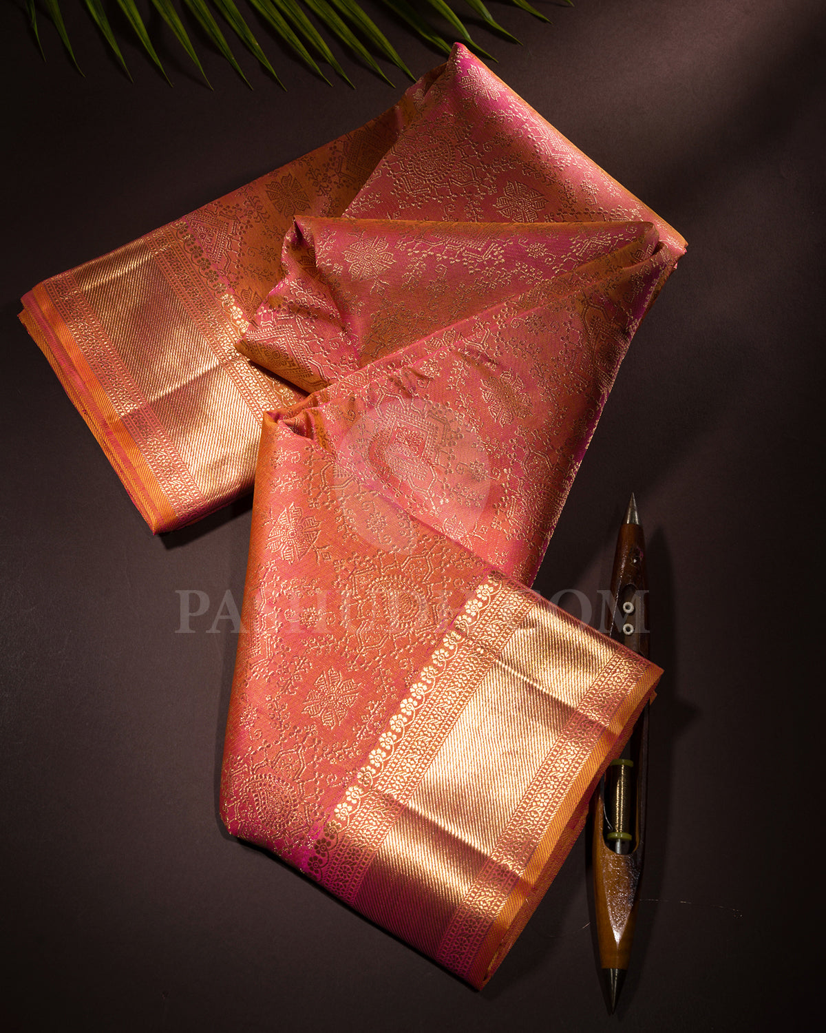 Peach Kanjivaram Silk Saree - S1399(B)