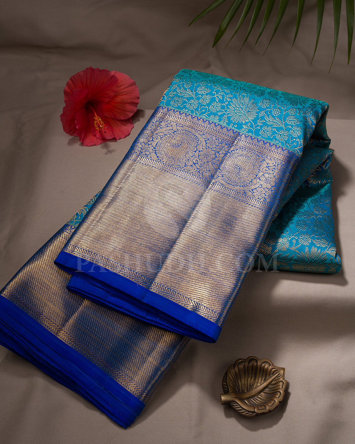 Anandha Blue And Royal Blue Kanjivaram Silk Saree - BKB5