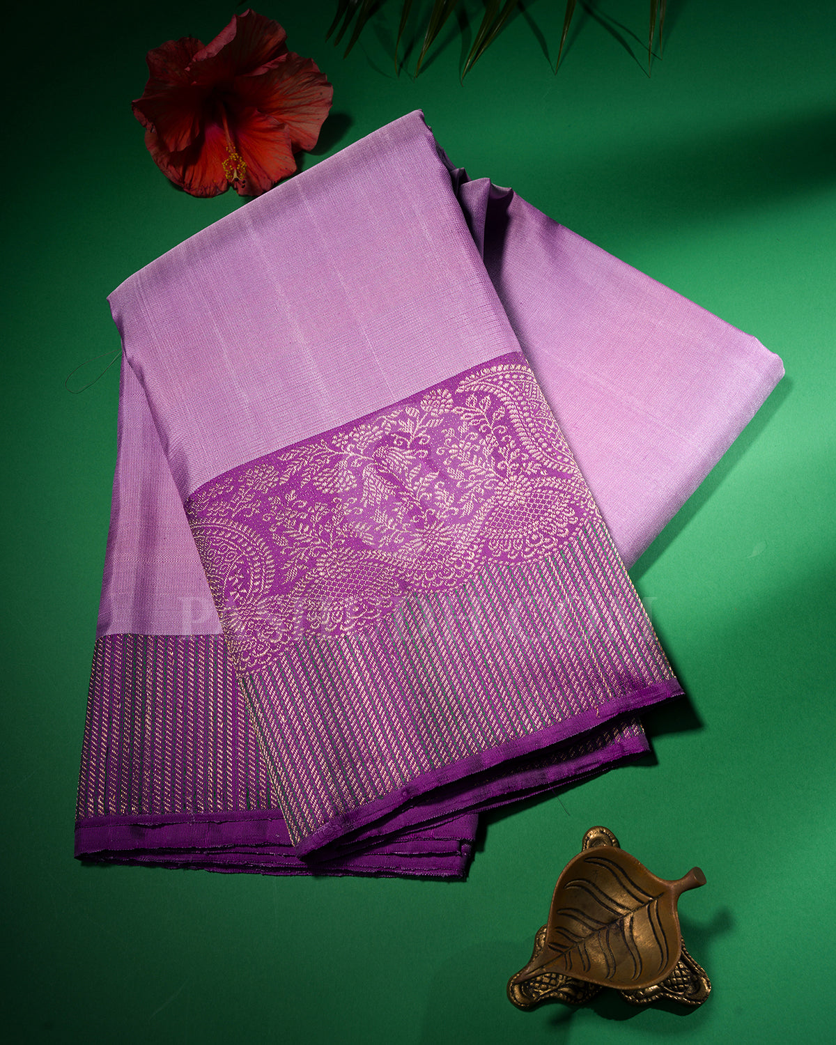 Shades of Lavender Kanjivaram Silk Saree - S1309(B)