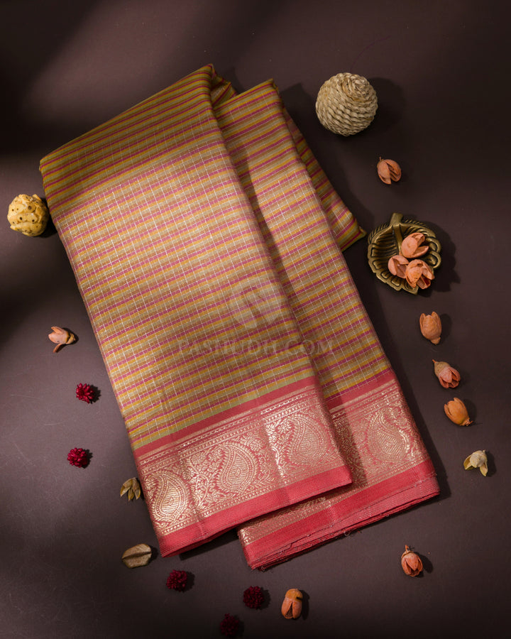 Multicolor Kanjivaram Silk Saree - S742 - View 1