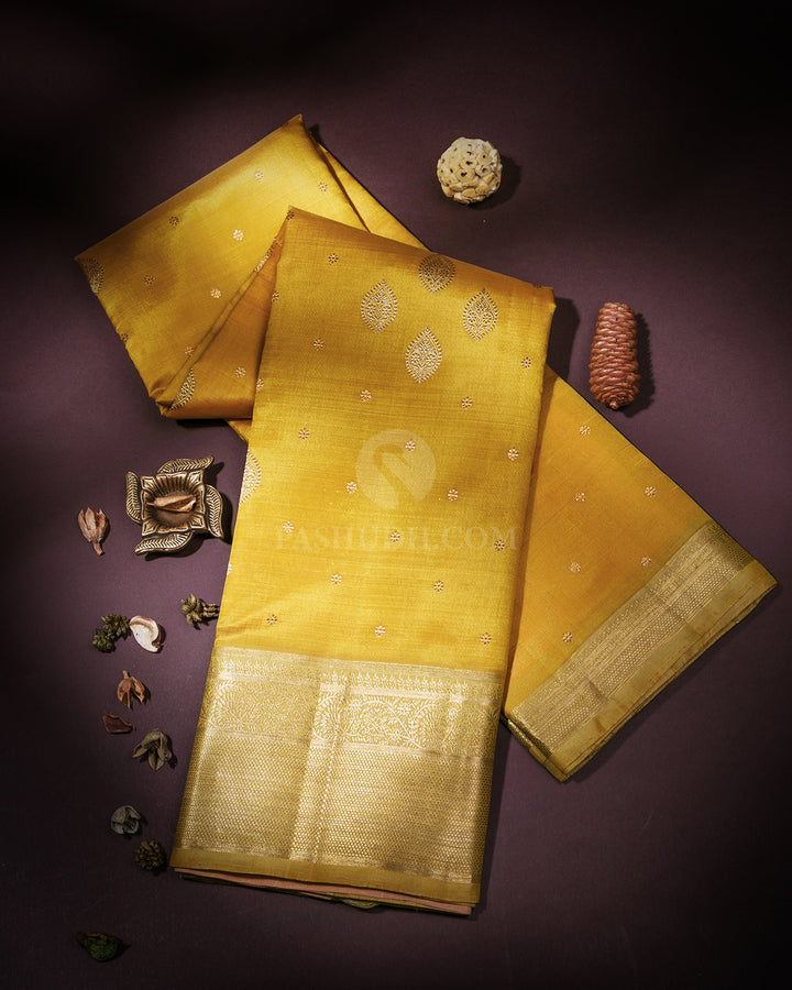 Mehendi Green Kanjivaram Silk Saree - S865 - View 1