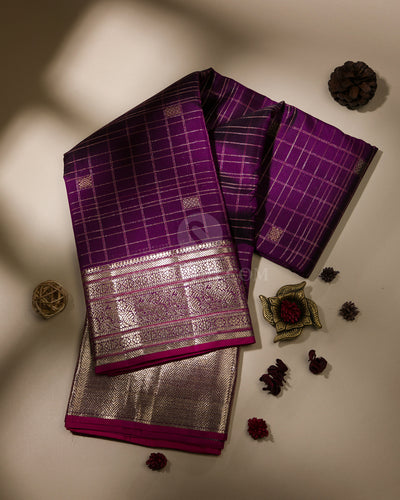Purple Kanjivaram Silk Saree - S993