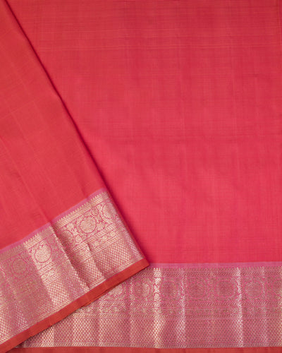 Baby Pink Kanjivaram Silk Saree - S1180(A) - View 4